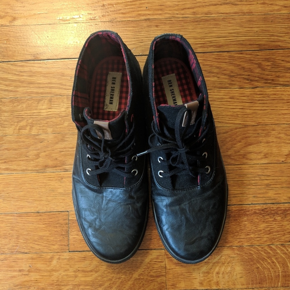 MEN'S- black shoes ben sherman
